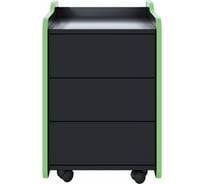 Тумба для игрового компьютерного стола VMMGame CASE 40 BLACK GREEN CS-1BKGN