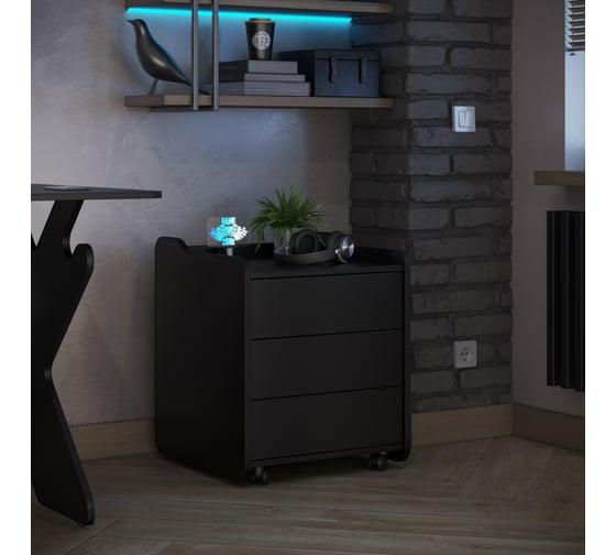 Тумба для игрового компьютерного стола VMMGame CASE 50 BLACK CS-2BKBK
