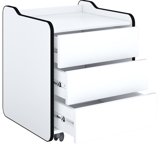 Тумба для игрового компьютерного стола VMMGame CASE 50 WHITE BLACK CS-2WEBK