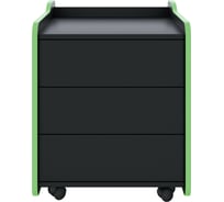 Тумба для игрового компьютерного стола VMMGame CASE 50 BLACK GREEN CS-2BKGN
