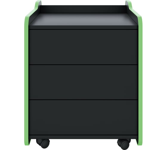 Тумба для игрового компьютерного стола VMMGame CASE 50 BLACK GREEN CS-2BKGN 1