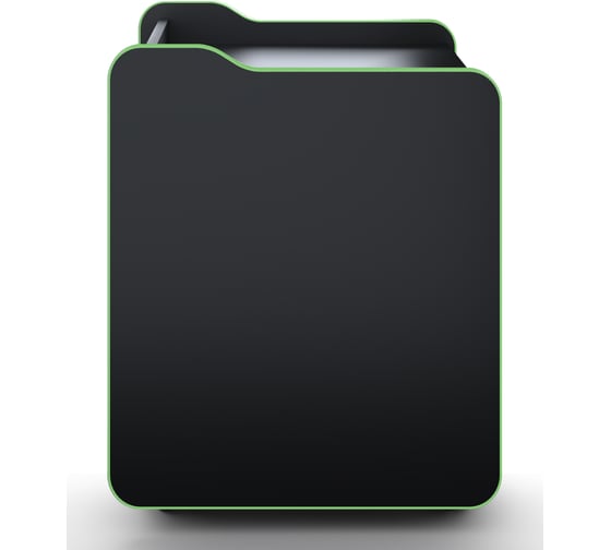 Тумба для игрового компьютерного стола VMMGame CASE 50 BLACK GREEN CS-2BKGN