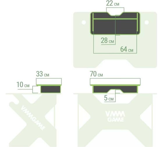 Подставка для монитора и акустической системы VMMGame BASE DARK ORANGE BS-1BOE