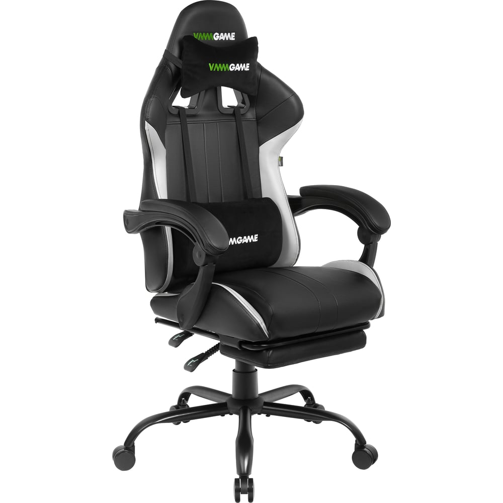 Кресло компьютерное игровое vmmgame throne black white ot b31w