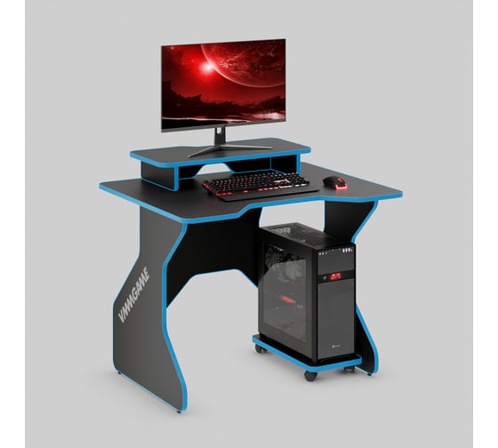 Игровой компьютерный стол VMMGame ONE DARK 100 BLUE TL-1-BKBE