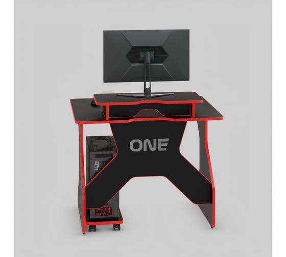 Игровой компьютерный стол VMMGame ONE DARK 100 RED TL-1-BKRD