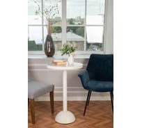 Обеденный стол Мелодия Света из бетона Bowl 750-500 WT+WT 000059810