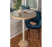 Барный стол из бетона Мелодия Света Bowl 950-700 BG+WT 000059827