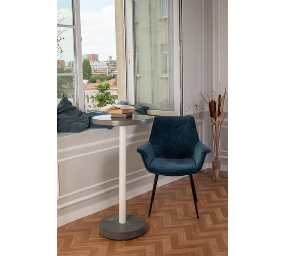 Барный стол Мелодия Света из бетона Flat 950-500 GT+WT 000059923