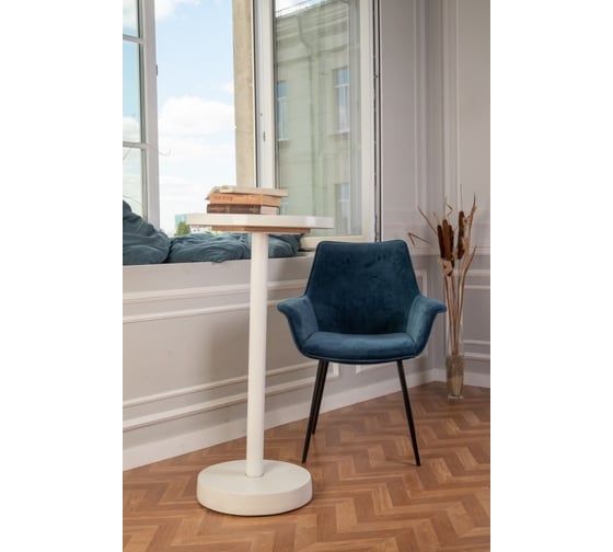 Барный стол Мелодия Света из бетона Flat 950-500 WT+WT 000059924