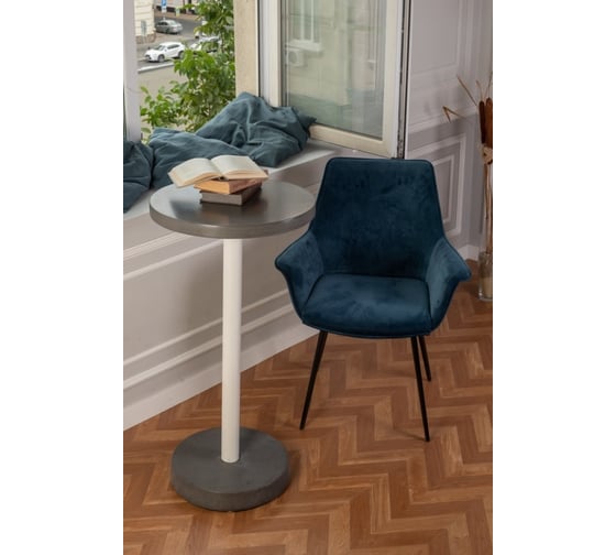 Барный стол Мелодия Света из бетона Flat 950-600 GT+WT 000059927 1