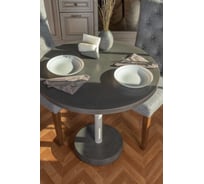 Обеденный стол Мелодия Света из бетона Flat 750-700 GT+WT 000059744