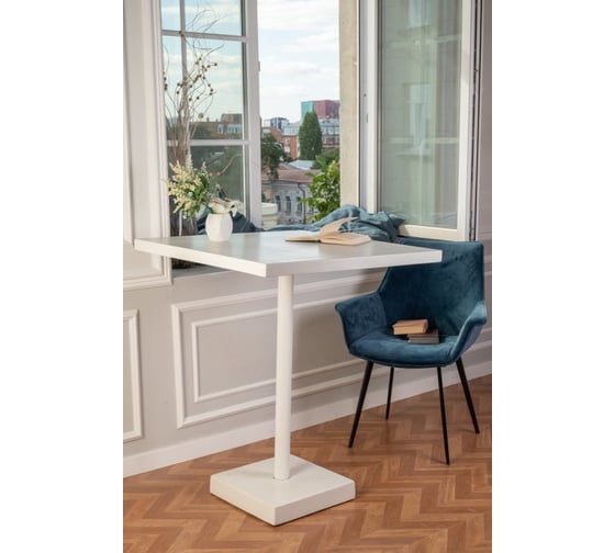 Барный стол Мелодия Света из бетона Unit 950-700 WT+WT 000059916 1