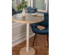 Барный стол Мелодия Света из бетона Flat 950-800 BG+WT 000059933