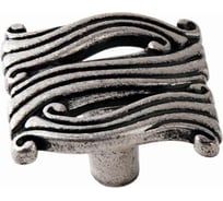 Мебельная ручка-кнопка Hafele 741 серебристый антик 120.01.020