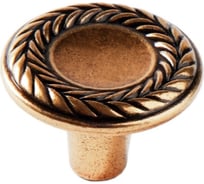 Мебельная ручка-кнопка Hafele 740 золото антик 120.01.009