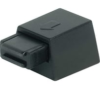 Нажимная магнитная защелка Hafele черная, одинарная 245.67.310