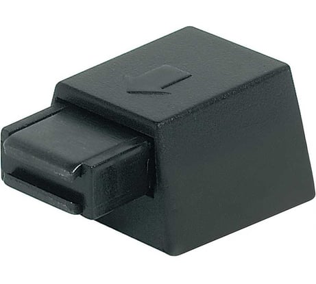 Нажимная магнитная защелка Hafele черная, одинарная 245.67.310