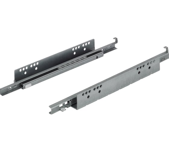 Направляющие Hafele Matrix runners UM S25 частичное выдвижение, 13-16 мм, soft-close, 250 мм 421.14.725
