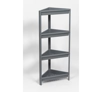Этажерка Violet VIKEA угловая, 4-х ярусная, серая 783418