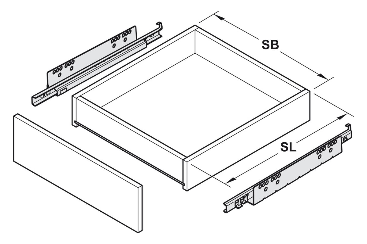 Монтаж и регулировка ящиков Тандембокс Блюм (Tandembox Blum). Интернет-магазин м