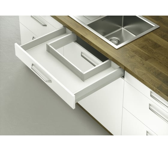 Боковины Hafele Matrix box P 92/450 мм, белая 513.00.724