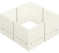 Большой лоток Hafele 3 предмета, белый 556.81.773