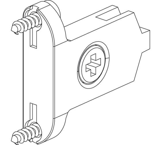 Крепление фасада Hafele Matrix box S под прикручивание 552.69.992