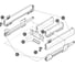 Боковины Hafele Matrix box P 92/500 мм, серебристый 513.00.925 3