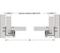 Направляющие Hafele Matrix runners UM S25 self-close, штифт, 400 мм 433.08.140 2