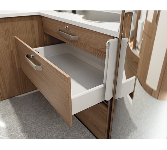 Комплект ящика Hafele Matrix box S35 белый, 120x500 мм SOFT C 552.54.795