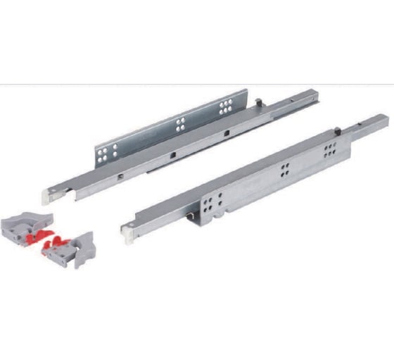 Направляющие Hafele Matrix runners UM A30 полного выдвижения, 16-19 мм, soft-close, 450 мм 433.10.545