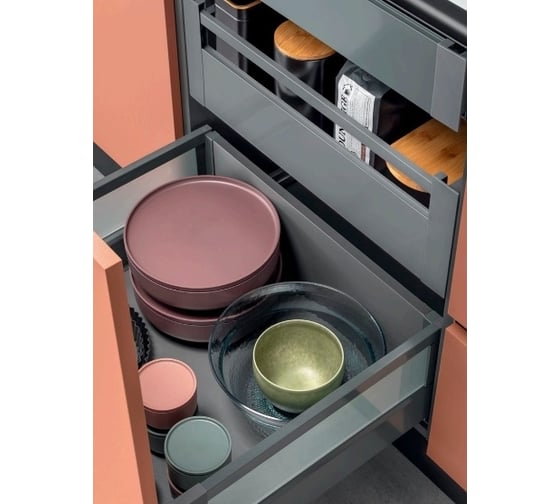 Комплект крепежа для фасада внутреннего ящика Hafele Matrix box S белая, H 84 мм 552.70.892