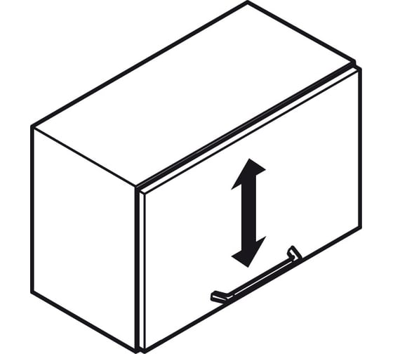 Механизм Hafele Free flap H 1.5, модель B, пластик белая 372.39.410
