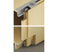 Комплект фурнитуры Hafele Slido F-Line41 50A 3 двери нижний профиль под панель 402.54.003