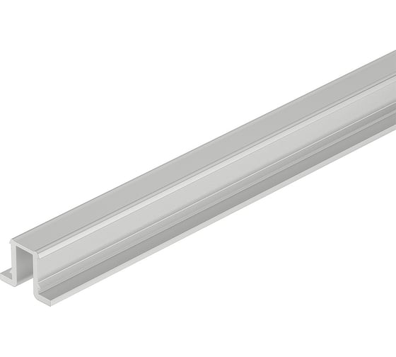 Направляющий профиль Hafele Slido F-Line11-12A нижний серебристый 2.0м 404.71.801 1