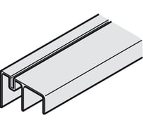Направляющий профиль Hafele Slido F-Line43 алюминиевый серебристый 2.5 м 400.52.954