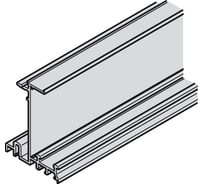 Ходовой профиль Hafele Hafele Slido F-Line43 70A алюминиевый серебристый 2,5м 402.35.625