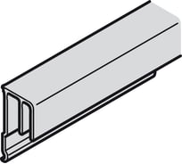 Направляющий профиль Hafele Slido F-Line41, пластик в торец, 3.5 м 402.36.823