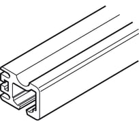 Ходовая шина Hafele серебристый, алюминий 6000 мм 819.21.966