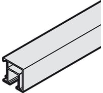 Ходовой профиль Hafele Slido F-Line21 20H 25 мм,3,5м 402.32.733