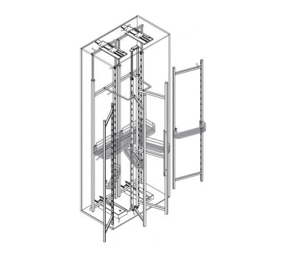 Комплект Hafele Crystal Шеф-повар 900/1200-1500 мм 546.97.202
