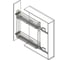 Бутылочница Hafele Cristal 150 мм, хром, правый монтаж 549.35.210 2