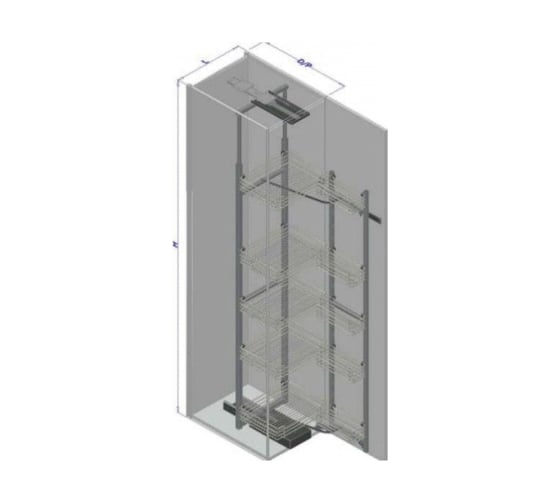 Комплект Hafele Crystal Умная дверь 450/1900-2200 мм 549.68.223