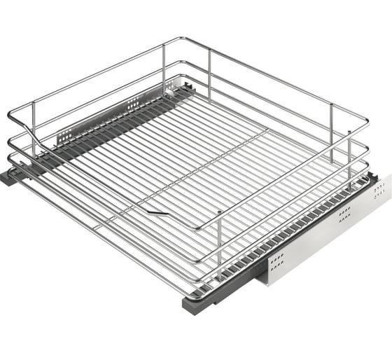 Внутренний ящик Hafele soft-close из проволоки, хром, 600 мм 549.06.217 1