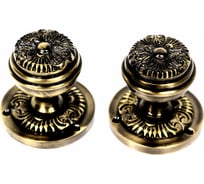 Ручка-кнопка Левша (коллекция) дверная L.Baskerville LB-704 S d50mm старая бронза У2-0039.СБ