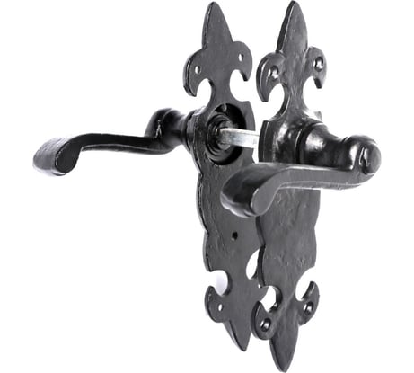 Дверные ручки Левша L.Baskerville 200mm LB-MI-301/8" черный У2-7209.Ч