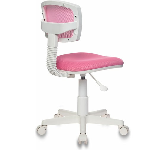 Детское кресло Бюрократ CH-W299 розовый TW-06A/TW-13A, сетка/ткань, крестовина пластик, пластик белый 1121964