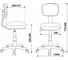 Детское кресло Бюрократ CH-W299 розовый TW-06A/TW-13A, сетка/ткань, крестовина пластик, пластик белый 1121964 5