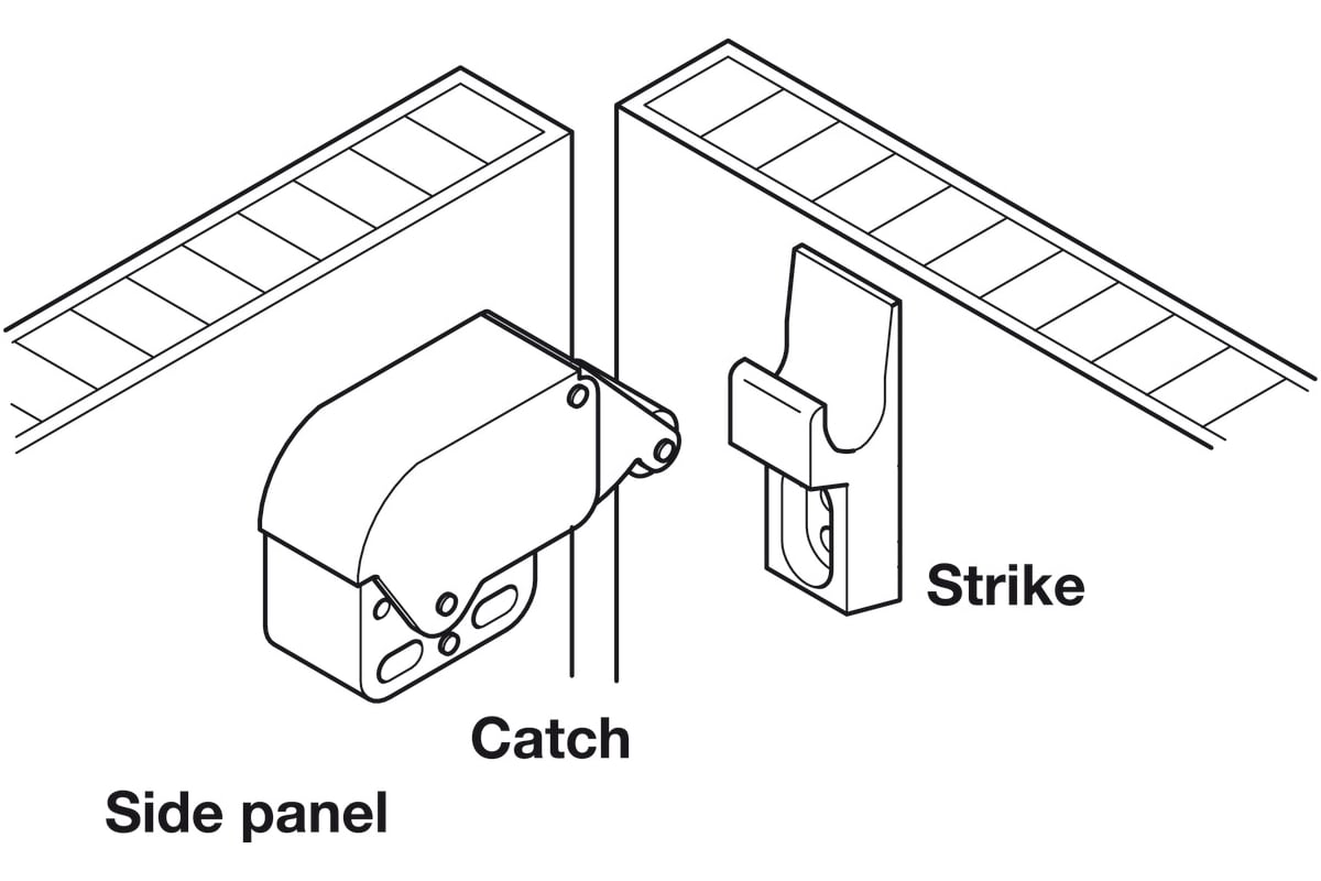 Защелка hafele mini latch